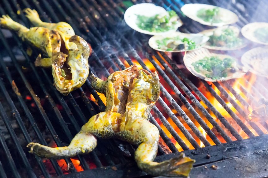 лягушки на Фукуоке, что попробовать из еды во Вьетнаме